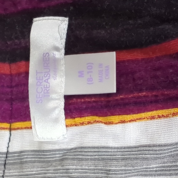 Secret Treasures shorts tank top pajama set M 8 - 10 EUC - Picture 3 of 3